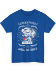 Unisex Heavy Cotton Tee with Positive Dog Graphic, Chill Vibes, Gift for Dog Lovers, Everyday Wear, Motivational Shirt, Casual Tee