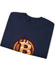 Bitcoin Logo Crewneck Sweatshirt | Unisex Cryptocurrency Apparel, Gift for Crypto Lovers, Casual Streetwear, Cryptocurrency Sweatshirt