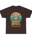 Golden Retriever Dog Lover Tee, Unisex Heavy Cotton T-Shirt, Gift for Dog Owners, Pet Lover Apparel, Cute Dog Graphic Shirt