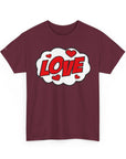 Unisex Love Graphic Tee | Valentine's Day Gift, Couple's Tee, Friends Gift, Casual Wear, Heart Design