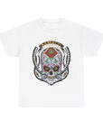 Skull Art Unisex Heavy Cotton Tee | Graphic Tee, Gift for Him/Her, Casual Wear, Festival Shirt, Halloween Costume
