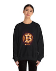Bitcoin Logo Crewneck Sweatshirt | Unisex Cryptocurrency Apparel, Gift for Crypto Lovers, Casual Streetwear, Cryptocurrency Sweatshirt