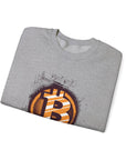 Bitcoin Logo Crewneck Sweatshirt | Unisex Cryptocurrency Apparel, Gift for Crypto Lovers, Casual Streetwear, Cryptocurrency Sweatshirt