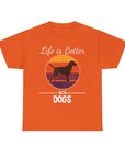 Retro Dog Lover Tee, Unisex Cotton T-Shirt, Gift for Dog Owners, Vintage Style Pet Apparel, Outdoor Adventure Shirt