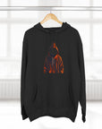 Cozy Three-Panel Fleece Hoodie for All Seasons, Unisex Graphic Sweatshirt, Casual Layering, Gifting for Friends & Family