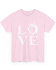 Stylish Dog Lover Tee | Unisex Cotton Shirt with 'LOVE' Design, Pet Gift, Birthday Gift, Casual Wear, Dog Mom, Animal Lover
