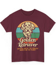Golden Retriever Dog Lover Tee, Unisex Heavy Cotton T-Shirt, Gift for Dog Owners, Pet Lover Apparel, Cute Dog Graphic Shirt