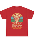 Golden Retriever Dog Lover Tee, Unisex Heavy Cotton T-Shirt, Gift for Dog Owners, Pet Lover Apparel, Cute Dog Graphic Shirt