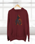 Cozy Three-Panel Fleece Hoodie for All Seasons, Unisex Graphic Sweatshirt, Casual Layering, Gifting for Friends & Family