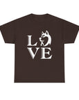Stylish Dog Lover Tee | Unisex Cotton Shirt with 'LOVE' Design, Pet Gift, Birthday Gift, Casual Wear, Dog Mom, Animal Lover