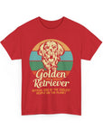 Golden Retriever Dog Lover Tee, Unisex Heavy Cotton T-Shirt, Gift for Dog Owners, Pet Lover Apparel, Cute Dog Graphic Shirt
