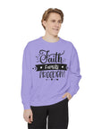 Faith, Family, Freedom Sweatshirt - Unisex Cozy Pullover for Family Gatherings, Gifts, Family Events, Faith Celebrations