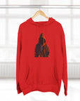 Cozy Three-Panel Fleece Hoodie for All Seasons, Unisex Graphic Sweatshirt, Casual Layering, Gifting for Friends & Family