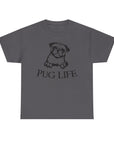 Pug Life Unisex Tee, Fun Pet Lover Shirt, Dog Mom Gift, Quirky Animal Graphic Tee, Casual Everyday Wear