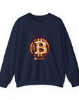 Bitcoin Logo Crewneck Sweatshirt | Unisex Cryptocurrency Apparel, Gift for Crypto Lovers, Casual Streetwear, Cryptocurrency Sweatshirt