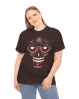 Sugar Skull Graphic Tee, Unisex T-Shirt for Day of the Dead, Halloween, Festive Casual Wear, Unique Gift Idea