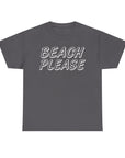 Beach Please Unisex Heavy Cotton Tee | Summer Vibes, Casual Wear, Vacation Essentials, Gift for Beach Lovers, Trendy Summer Shirt
