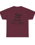 Pug Life Unisex Tee, Fun Pet Lover Shirt, Dog Mom Gift, Quirky Animal Graphic Tee, Casual Everyday Wear
