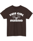 This Girl Loves Her Husband T-Shirt, Valentine's Day Gift, Couple's Tee, Anniversary Gift, Love T-Shirt, Casual Clothing