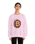 Bitcoin Logo Crewneck Sweatshirt | Unisex Cryptocurrency Apparel, Gift for Crypto Lovers, Casual Streetwear, Cryptocurrency Sweatshirt