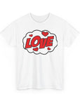 Unisex Love Graphic Tee | Valentine's Day Gift, Couple's Tee, Friends Gift, Casual Wear, Heart Design