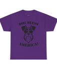 Dog Bless America Tee, Funny Dog Lover Shirt, Pet Owner Gift, Unisex Graphic Tee, Animal Lover Apparel, Casual Cotton T-Shirt