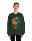 Vibrant Unisex Crewneck Sweatshirt with Unique Artwork, Cozy Gift for Art Lovers, Statement Apparel, Ideal for Casual Wear, Unisex Sweater