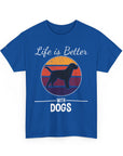Retro Dog Lover Tee, Unisex Cotton T-Shirt, Gift for Dog Owners, Vintage Style Pet Apparel, Outdoor Adventure Shirt