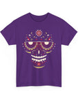 Sugar Skull Graphic Tee, Unisex T-Shirt for Day of the Dead, Halloween, Festive Casual Wear, Unique Gift Idea