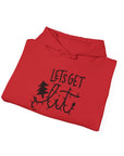 Unisex Hooded Sweatshirt - "Let's Get Lit" for Cozy Winter Nights, Perfect for Holiday Gatherings, Parties, Gifts, and Everyday Wear