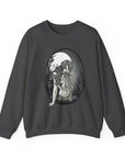 Gothic Art Sweatshirt, Cozy Unisex Crewneck, Dark Aesthetic Clothing, Unique Gifts for Her, Halloween Fashion, Casual Layering
