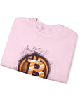Bitcoin Logo Crewneck Sweatshirt | Unisex Cryptocurrency Apparel, Gift for Crypto Lovers, Casual Streetwear, Cryptocurrency Sweatshirt