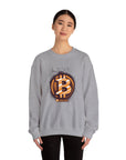Bitcoin Logo Crewneck Sweatshirt | Unisex Cryptocurrency Apparel, Gift for Crypto Lovers, Casual Streetwear, Cryptocurrency Sweatshirt