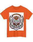 Skull Art Unisex Heavy Cotton Tee | Graphic Tee, Gift for Him/Her, Casual Wear, Festival Shirt, Halloween Costume