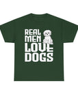 Real Men Love Dogs Tee, Unisex Pet Lover T-Shirt, Dog Dad Gift, Funny Animal Shirt, Casual Wear, Dog Lover Apparel