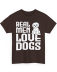 Real Men Love Dogs Tee, Unisex Pet Lover T-Shirt, Dog Dad Gift, Funny Animal Shirt, Casual Wear, Dog Lover Apparel