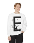 Nature-Inspired Unisex Sweatshirt with Bold Letter Design, Cozy Gift, Eco-Friendly Apparel, Perfect for Casual Wear, Letter E Sweatshirt