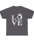 Stylish Dog Lover Tee | Unisex Cotton Shirt with 'LOVE' Design, Pet Gift, Birthday Gift, Casual Wear, Dog Mom, Animal Lover