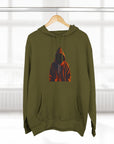 Cozy Three-Panel Fleece Hoodie for All Seasons, Unisex Graphic Sweatshirt, Casual Layering, Gifting for Friends & Family