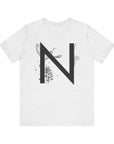 Nature-Inspired Initial Tee, Unisex T-Shirt for Nature Lovers, Personalized Gift, Graphic Tee for Casual Wear, Eco-Friendly Apparel