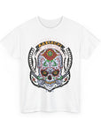 Skull Art Unisex Heavy Cotton Tee | Graphic Tee, Gift for Him/Her, Casual Wear, Festival Shirt, Halloween Costume