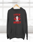 I Pickin' Love Hockey Hoodie | Cozy Sports Fleece Sweatshirt | Perfect for Hockey Fans, Game Day, Gifts, Winter Wear, Sports Apparel