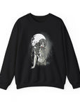Gothic Art Sweatshirt, Cozy Unisex Crewneck, Dark Aesthetic Clothing, Unique Gifts for Her, Halloween Fashion, Casual Layering