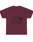 Funny Quote Tee with Heart, Unisex Heavy Cotton Shirt, Casual Wear, Gift for Friends, Birthday, Humor, Everyday Apparel