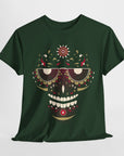 Sugar Skull Graphic Tee, Unisex T-Shirt for Day of the Dead, Halloween, Festive Casual Wear, Unique Gift Idea
