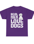Real Men Love Dogs Tee, Unisex Pet Lover T-Shirt, Dog Dad Gift, Funny Animal Shirt, Casual Wear, Dog Lover Apparel