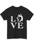 Stylish Dog Lover Tee | Unisex Cotton Shirt with 'LOVE' Design, Pet Gift, Birthday Gift, Casual Wear, Dog Mom, Animal Lover