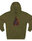 Cozy Three-Panel Fleece Hoodie for All Seasons, Unisex Graphic Sweatshirt, Casual Layering, Gifting for Friends & Family