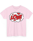 Unisex Love Graphic Tee | Valentine's Day Gift, Couple's Tee, Friends Gift, Casual Wear, Heart Design