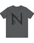 Nature-Inspired Initial Tee, Unisex T-Shirt for Nature Lovers, Personalized Gift, Graphic Tee for Casual Wear, Eco-Friendly Apparel